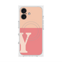 プレミアムスクエアケース with MagSafe［ オリジナル - initial two tone - Y pink ］