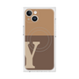 プレミアムスクエアケース with MagSafe［ オリジナル - initial two tone - Y brown ］