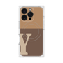 プレミアムスクエアケース with MagSafe［ オリジナル - initial two tone - Y brown ］