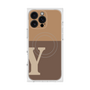 プレミアムスクエアケース with MagSafe［ オリジナル - initial two tone - Y brown ］