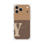 プレミアムスクエアケース with MagSafe［ オリジナル - initial two tone - Y brown ］