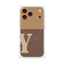 プレミアムスクエアケース with MagSafe［ オリジナル - initial two tone - Y brown ］