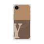 プレミアムスクエアケース with MagSafe［ オリジナル - initial two tone - Y brown ］