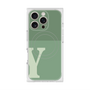プレミアムスクエアケース with MagSafe［ オリジナル - initial two tone - Y green ］