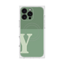 プレミアムスクエアケース with MagSafe［ オリジナル - initial two tone - Y green ］