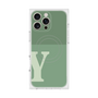 プレミアムスクエアケース with MagSafe［ オリジナル - initial two tone - Y green ］