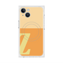 プレミアムスクエアケース with MagSafe［ オリジナル - initial two tone - Z orange ］