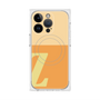 プレミアムスクエアケース with MagSafe［ オリジナル - initial two tone - Z orange ］