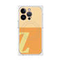 プレミアムスクエアケース with MagSafe［ オリジナル - initial two tone - Z orange ］