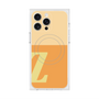 プレミアムスクエアケース with MagSafe［ オリジナル - initial two tone - Z orange ］
