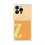 プレミアムスクエアケース with MagSafe［ オリジナル - initial two tone - Z orange ］