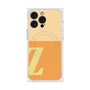 プレミアムスクエアケース with MagSafe［ オリジナル - initial two tone - Z orange ］