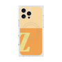 プレミアムスクエアケース with MagSafe［ オリジナル - initial two tone - Z orange ］