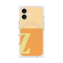 プレミアムスクエアケース with MagSafe［ オリジナル - initial two tone - Z orange ］