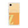 プレミアムスクエアケース with MagSafe［ オリジナル - initial two tone - Z orange ］