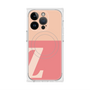 プレミアムスクエアケース with MagSafe［ オリジナル - initial two tone - Z pink ］