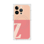 プレミアムスクエアケース with MagSafe［ オリジナル - initial two tone - Z pink ］