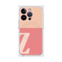プレミアムスクエアケース with MagSafe［ オリジナル - initial two tone - Z pink ］