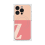 プレミアムスクエアケース with MagSafe［ オリジナル - initial two tone - Z pink ］