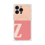 プレミアムスクエアケース with MagSafe［ オリジナル - initial two tone - Z pink ］