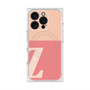 プレミアムスクエアケース with MagSafe［ オリジナル - initial two tone - Z pink ］