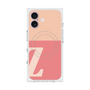プレミアムスクエアケース with MagSafe［ オリジナル - initial two tone - Z pink ］