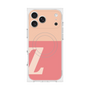 プレミアムスクエアケース with MagSafe［ オリジナル - initial two tone - Z pink ］