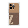 プレミアムスクエアケース with MagSafe［ オリジナル - initial two tone - Z brown ］