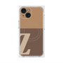 プレミアムスクエアケース with MagSafe［ オリジナル - initial two tone - Z brown ］
