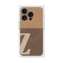 プレミアムスクエアケース with MagSafe［ オリジナル - initial two tone - Z brown ］