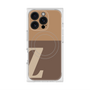 プレミアムスクエアケース with MagSafe［ オリジナル - initial two tone - Z brown ］