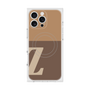 プレミアムスクエアケース with MagSafe［ オリジナル - initial two tone - Z brown ］