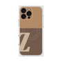 プレミアムスクエアケース with MagSafe［ オリジナル - initial two tone - Z brown ］