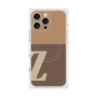 プレミアムスクエアケース with MagSafe［ オリジナル - initial two tone - Z brown ］