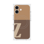 プレミアムスクエアケース with MagSafe［ オリジナル - initial two tone - Z brown ］