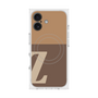 プレミアムスクエアケース with MagSafe［ オリジナル - initial two tone - Z brown ］
