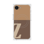 プレミアムスクエアケース with MagSafe［ オリジナル - initial two tone - Z brown ］
