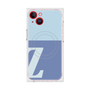 プレミアムスクエアケース with MagSafe［ オリジナル - initial two tone - Z blue ］