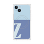 プレミアムスクエアケース with MagSafe［ オリジナル - initial two tone - Z blue ］