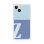 プレミアムスクエアケース with MagSafe［ オリジナル - initial two tone - Z blue ］