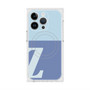 プレミアムスクエアケース with MagSafe［ オリジナル - initial two tone - Z blue ］