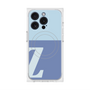 プレミアムスクエアケース with MagSafe［ オリジナル - initial two tone - Z blue ］