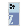 プレミアムスクエアケース with MagSafe［ オリジナル - initial two tone - Z blue ］