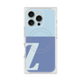 プレミアムスクエアケース with MagSafe［ オリジナル - initial two tone - Z blue ］