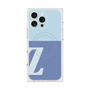 プレミアムスクエアケース with MagSafe［ オリジナル - initial two tone - Z blue ］