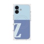 プレミアムスクエアケース with MagSafe［ オリジナル - initial two tone - Z blue ］