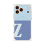 プレミアムスクエアケース with MagSafe［ オリジナル - initial two tone - Z blue ］