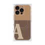 プレミアムスクエアケース with MagSafe［ オリジナル - initial two tone - A brown ］