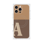 プレミアムスクエアケース with MagSafe［ オリジナル - initial two tone - A brown ］