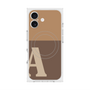 プレミアムスクエアケース with MagSafe［ オリジナル - initial two tone - A brown ］